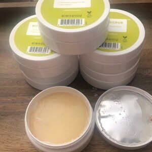 Case of 6 Brandless Salt and Sugar Exfoliating Body Scrub Lemon Verbena 8oz